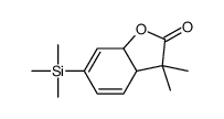 3,3-dimethyl-6-trimethylsilyl-3a,7a-dihydro-1-benzofuran-2-one Structure