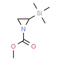 1-Aziridinecarboxylic acid,2-(trimethylsilyl)-,methyl ester Structure