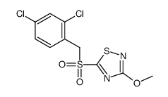 5-[(2,4-dichlorophenyl)methylsulfonyl]-3-methoxy-1,2,4-thiadiazole结构式