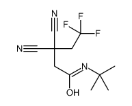 N-tert-butyl-3,3-dicyano-5,5,5-trifluoropentanamide Structure