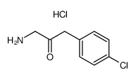 1-Amino-3-(4-chloro-phenyl)-propan-2-one; hydrochloride Structure