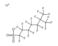 lithium heptadecafluoroisooctanesulphonate structure