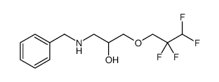 2-Propanol, 1-[(phenylmethyl)amino]-3-(2,2,3,3-tetrafluoropropoxy) Structure