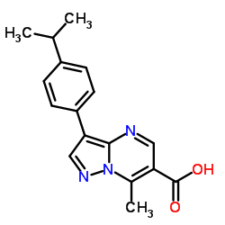 3-(4-Isopropylphenyl)-7-methylpyrazolo[1,5-a]pyrimidine-6-carboxylic acid Structure