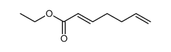 (E)-ethyl hepta-2,6-dienoate结构式