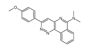 3-(4-methoxyphenyl)-N,N-dimethylpyridazino[4,3-c]isoquinolin-6-amine结构式