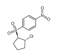 (+/-)-(trans-2-chloro-cyclopentyl)-(4-nitro-phenyl)-sulfone Structure