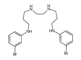 N1,N1'-(ethane-1,2-diyl)bis[N3-(3-bromophenyl)propane-1,3-diamine]结构式