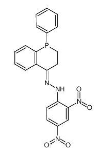 1-phenyl-2,3-dihydro-1H-phosphinolin-4-one (2,4-dinitro-phenyl)-hydrazone Structure