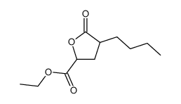 4-butyl-5-oxo-tetrahydro-furan-2-carboxylic acid ethyl ester Structure