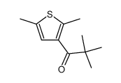 1-(2,5-dimethyl-[3]thienyl)-2,2-dimethyl-propan-1-one结构式