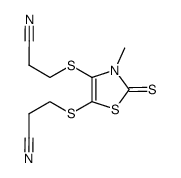 4,5-bis(2'-cyanoethylthio)-N-methyl-1,3-thiazoline-2-thione Structure