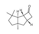 (1R*,2S*,5R*,7S*)-7,10,10-trimethyltricyclo<5.3.0.02,5>decane-3-one Structure