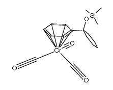 tricarbonyl[trimethyl[1-(η6-phenyl)cyclohexyloxy]silane]chromium结构式