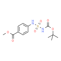 tert-butyl 3-[4-(methoxycarbonyl)phenyl]-2,2-dioxo-2lambda~6~-diazathiane-1-carboxylate structure