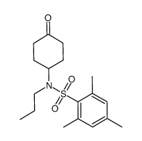 2,4,6-TriMethyl-N-(4-oxocyclohexyl)-N-propyl-benzenesulfonamide structure