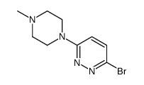 3-溴-6-(4-甲基哌嗪-1-基)哒嗪结构式