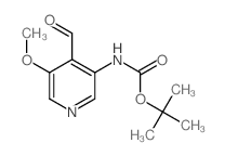 TERT-BUTYL 4-FORMYL-5-METHOXYPYRIDIN-3-YLCARBAMATE picture