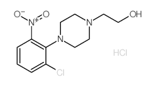 2-[4-(2-CHLORO-6-NITROPHENYL)PIPERAZIN-1-YL]ETHANOL HYDROCHLORIDE Structure