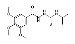 4-isopropyl-1-(3,4,5-trimethoxy-benzoyl)-thiosemicarbazide结构式