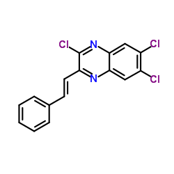 (E)-2,6,7-trichloro-3-styrylquinoxaline Structure