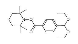 4-diethoxymethyl-benzoic acid 2,2,6,6-tetramethylpiperidin-1-yl ester结构式