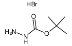 Hydrazinecarboxylic acid tert-butyl ester; hydrobromide Structure