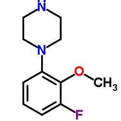 1-(3-Fluoro-2-methoxyphenyl)piperazine structure