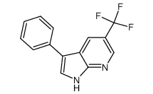 5-(trifluoromethyl)-3-phenyl-1H-pyrrolo[2,3-b]pyridine Structure