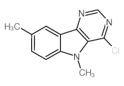 4-Chloro-5,8-dimethyl-5H-pyrimido[5,4-b]indole结构式