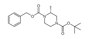 1-benzyl 4-(tert-butyl) (R)-2-methylpiperazine-1,4-dicarboxylate图片