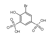 5-bromo-4-hydroxy-benzene-1,3-disulfonic acid Structure