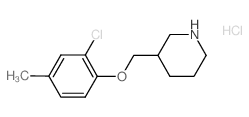 2-Chloro-4-methylphenyl 3-piperidinylmethyl ether hydrochloride Structure