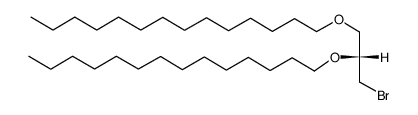 (R)-1,2-bis-tetradecyloxy-3-bromopropane结构式