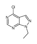 4-chloro-1-ethylpyrazolo[3,4-d]pyrimidine Structure