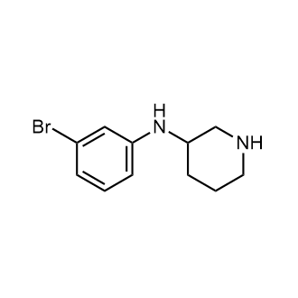 n-(3-Bromophenyl)piperidin-3-amine Structure