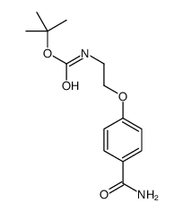 4-[2-(BOC-AMINO)ETHOXY]BENZAMIDE结构式