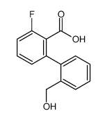 2-fluoro-6-[2-(hydroxymethyl)phenyl]benzoic acid结构式