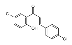 1-(5-chloro-2-hydroxyphenyl)-3-(4-chlorophenyl)prop-2-en-1-one Structure