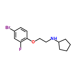 N-[2-(4-Bromo-2-fluorophenoxy)ethyl]cyclopentanamine结构式