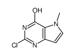 2-Chloro-5-methyl-3H-pyrrolo[3,2-d]pyrimidin-4(5H)-one Structure