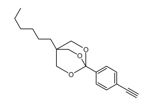 4-(4-ethynylphenyl)-1-hexyl-3,5,8-trioxabicyclo[2.2.2]octane Structure