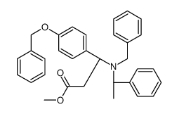 [R-(R*,S*)]-β-[(1-Phenylethyl)(phenylmethyl)amino]-4-(phenylmethoxy)-benzenepropanoic Acid Methyl Ester Structure