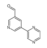 5-pyrazin-2-ylpyridine-3-carbaldehyde结构式