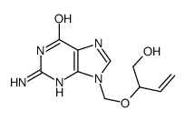 2-amino-9-(1-hydroxybut-3-en-2-yloxymethyl)-3H-purin-6-one Structure