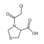 4-Thiazolidinecarboxylic acid, 3-(chloroacetyl)- (9CI) Structure