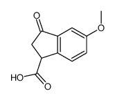 2,3-DIHYDRO-5-METHOXY-3-OXO-1H-INDENE-1-CARBOXYLIC ACID结构式