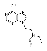 N-ethyl-N-[2-(6-oxo-3H-purin-9-yl)ethyl]formamide结构式