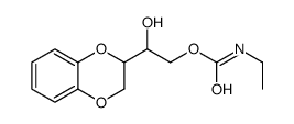 1-(1,4-Benzodioxan-2-yl)-1,2-ethanediol 2-ethylcarbamate结构式