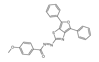 (E)-((4,6-diphenylfuro[3,4-d]thiazol-2-yl)diazenyl)(4-methoxyphenyl)methanone Structure